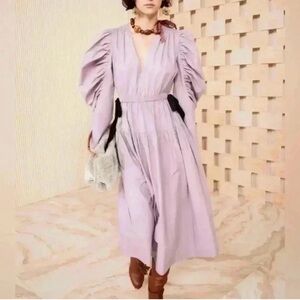 Ulla Johnson Lavender Long Sleeve Dress